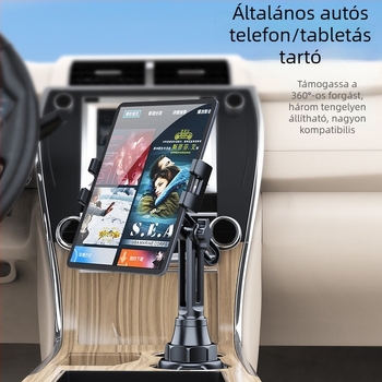 Forgó autós tartó tabletához és telefonhoz, univerzális
