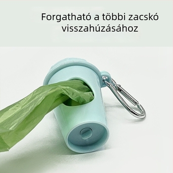 Háziállat-ürülék zacskó adagoló és tároló doboz, hordozható sétákhoz; Anyag: Műanyag; Eredet: Zhejiang; Importált: Nem; Kategória: Toalett-kiegészítők
