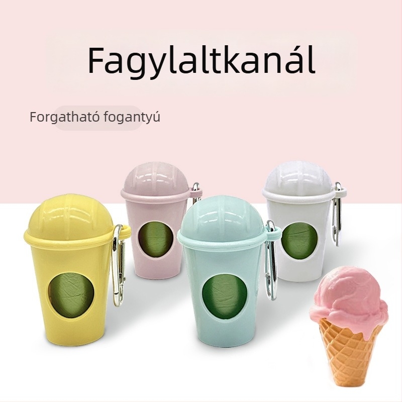 Háziállat-ürülék zacskó adagoló és tároló doboz, hordozható sétákhoz; Anyag: Műanyag; Eredet: Zhejiang; Importált: Nem; Kategória: Toalett-kiegészítők