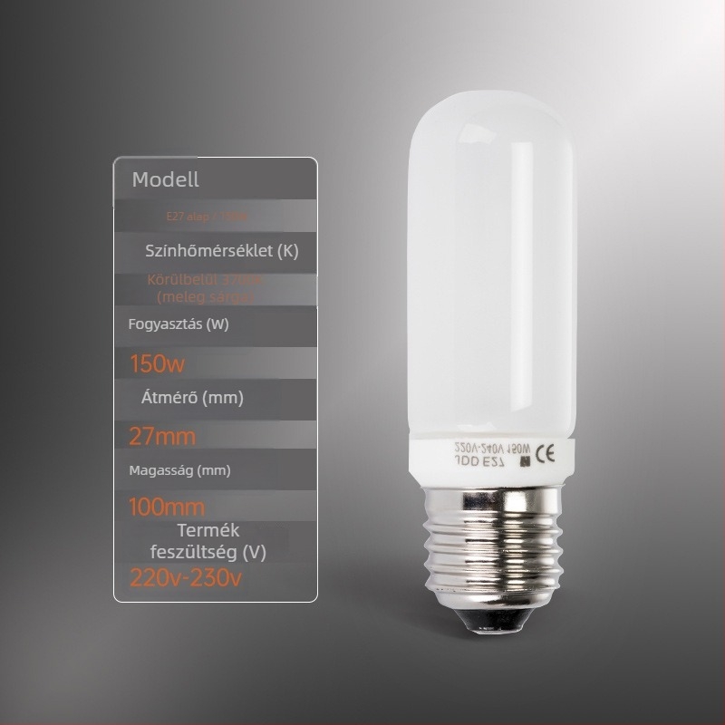 Professzionális fotóstúdió fény, 150W, 220-230V, dimmelhető és szabályozható a fényerő