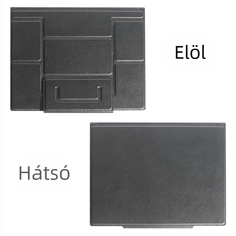 PU bőr laptop állvány, összecsukható, mágneses tartó