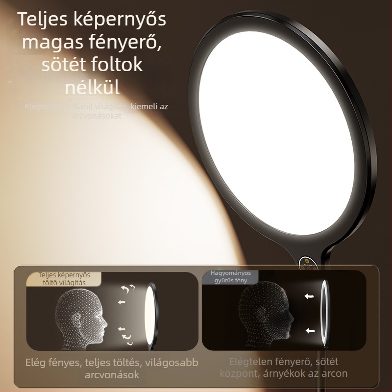 LED töltőfény asztali élő közvetítéshez – három színhőmérséklet, DC 5V, ≤10W, testreszabható