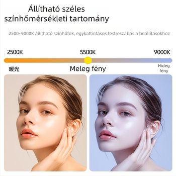 LED töltőfény bot, modell RSL-01, 7.5W, három színhőmérséklet, kézi használat