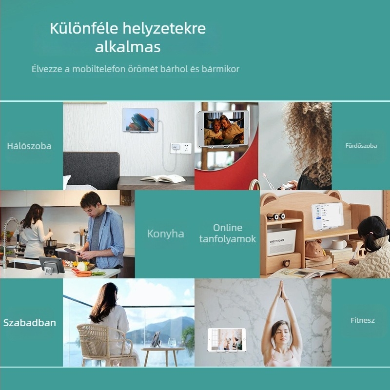 AQo B86 forgó tablet-tartó iPad 2/3/4 és iPad Mini számára — OEM, minta- és képtestreszabás, tömeg 125 g
