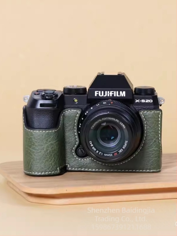 Fuji XS20 tükör nélküli fényképezőgép válltáska – PU bőr, XS20-kompatibilis, retro félkész készlet, hordozható fotózás táska