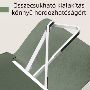 Összecsukható notebooktartó alumínium ötvözetből, hűtési funkcióval, Xiaomi hordozható gaming laptopokhoz