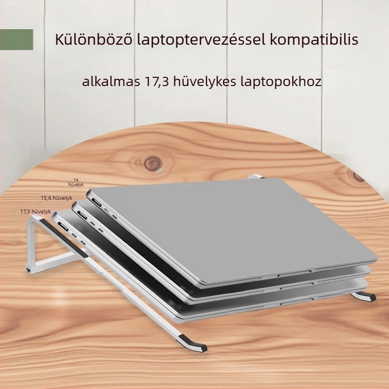 Összecsukható notebooktartó alumínium ötvözetből, hűtési funkcióval, Xiaomi hordozható gaming laptopokhoz