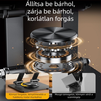 Forgatható és hajtogatható mobiltelefon és tablet-stand | Univerzális kompatibilitás (iPad, iPhone, iPod touch), 3 hónap garancia, Logó és doboz testreszabás