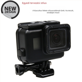 GoPro Hero5 vízálló érintőképernyős védőtok, PC+ABS, Hero5 modellhez