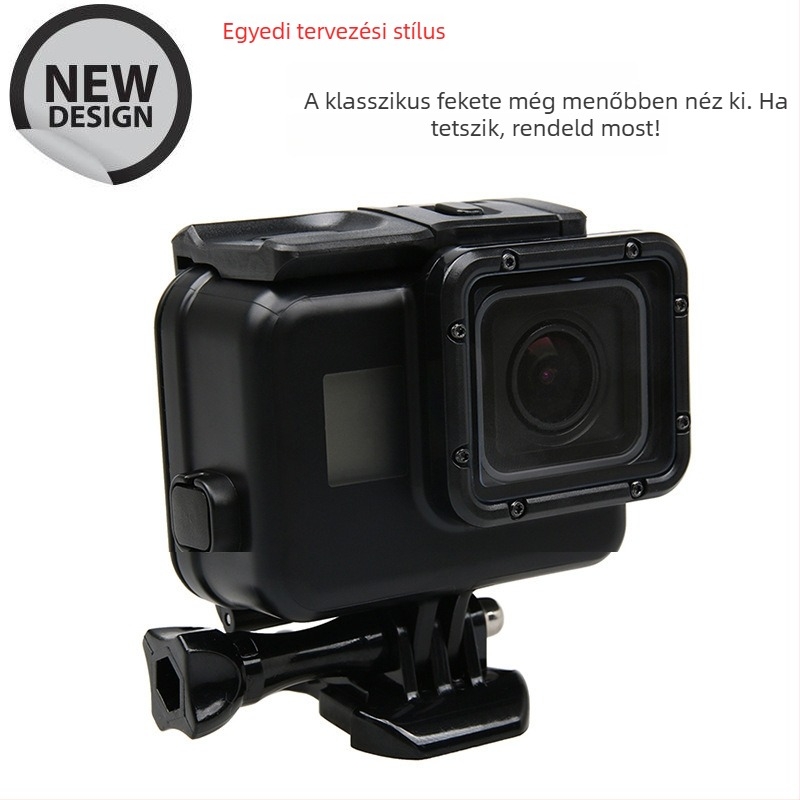 GoPro Hero5 vízálló érintőképernyős védőtok, PC+ABS, Hero5 modellhez