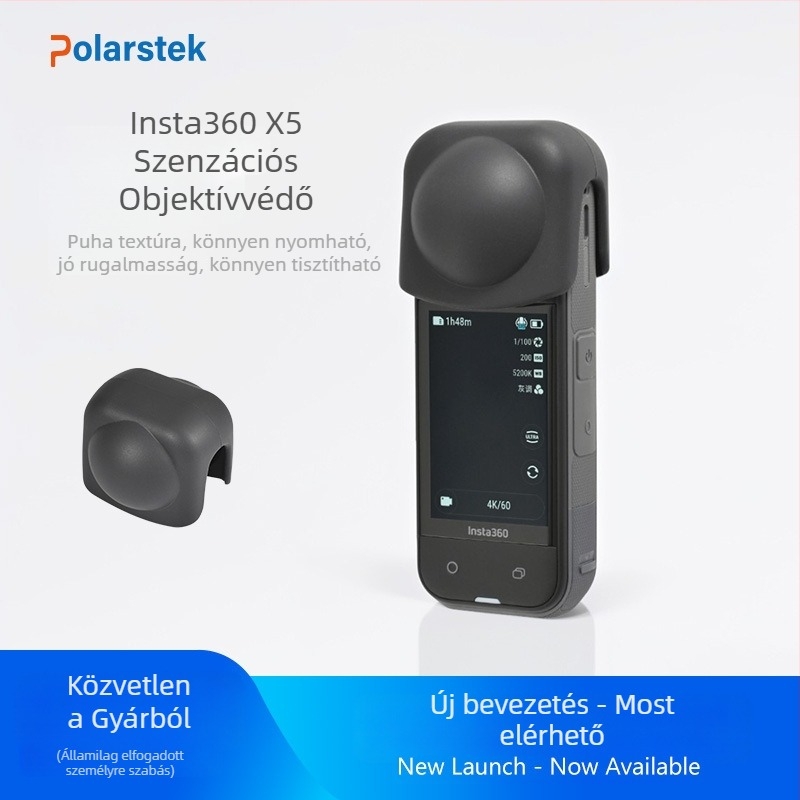 TPU objektívvédő sapka Insta360 X5/X4/X3 kamerákhoz — Polarstek Sx-06