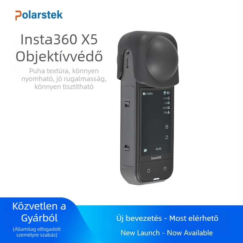 TPU objektívvédő sapka Insta360 X5/X4/X3 kamerákhoz — Polarstek Sx-06