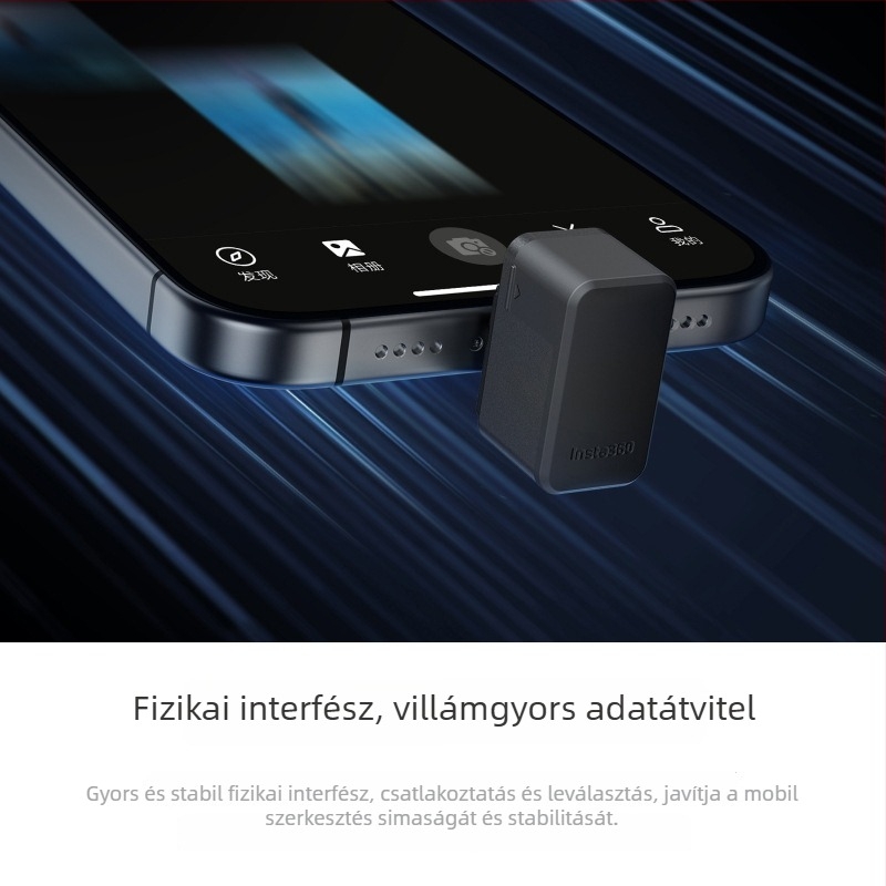 Insta360 X5 tárolómodul — Shadowstone eredeti kiegészítők, plug‑and‑play, rugalmas ragasztóalap