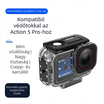 Mágneses vízálló védőhéj DJI Action 5 Pro/4/3 – akril merülő tok