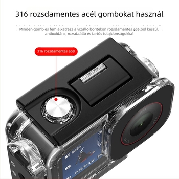 Mágneses vízálló védőhéj DJI Action 5 Pro/4/3 – akril merülő tok