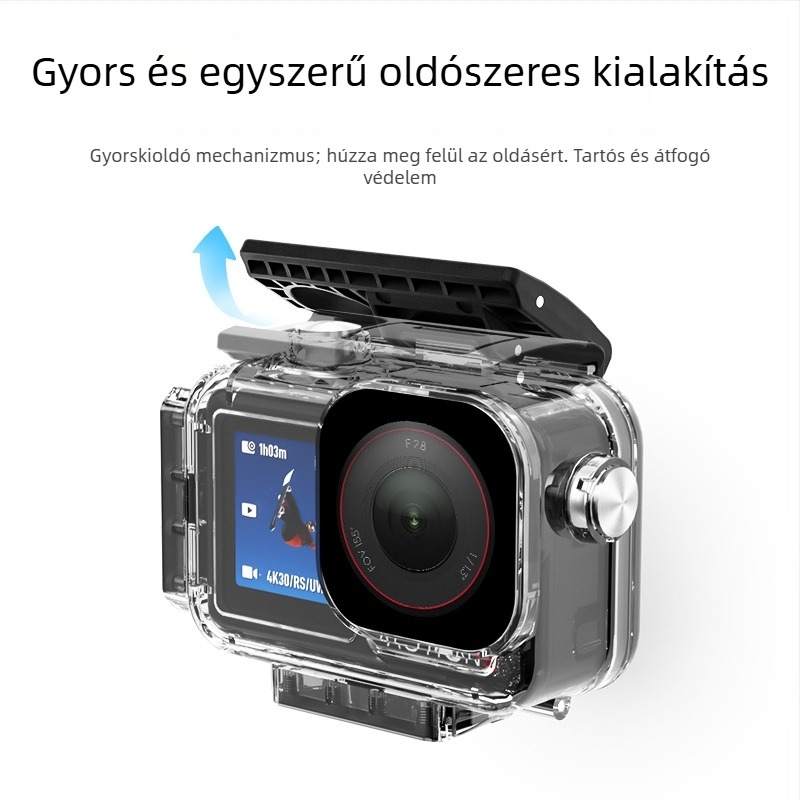 Mágneses vízálló védőhéj DJI Action 5 Pro/4/3 – akril merülő tok