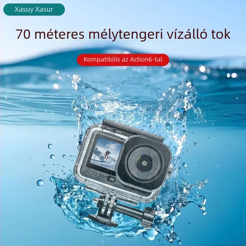 DJI Action6 45 m vízálló merülő tok — védőhéj és tartozékok