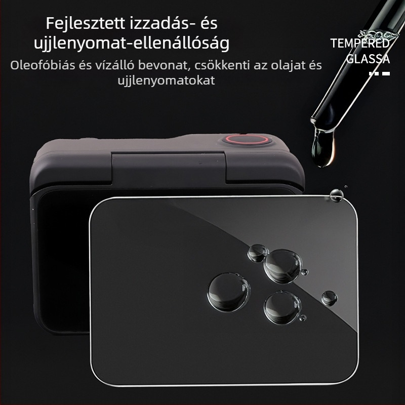 Insta360GoUltra kijelzővédő, edzett üveg, kompatibil Insta360GoUltra, Modell Insta360GoUltra, Csomag: 1 készlet