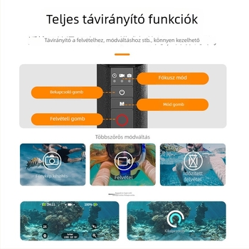 Telesin Bluetooth Buoyancy Stick Snorkel Handle GoPro 8-13-hoz, Modell S4-fhg-01-tgp, Anyag: Műanyag