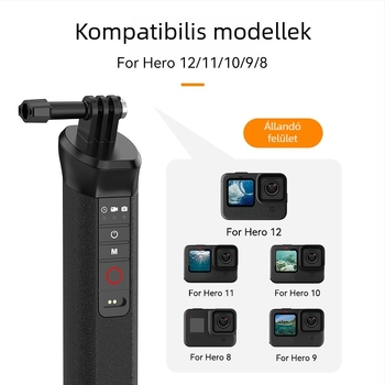 Telesin Bluetooth Buoyancy Stick Snorkel Handle GoPro 8-13-hoz, Modell S4-fhg-01-tgp, Anyag: Műanyag