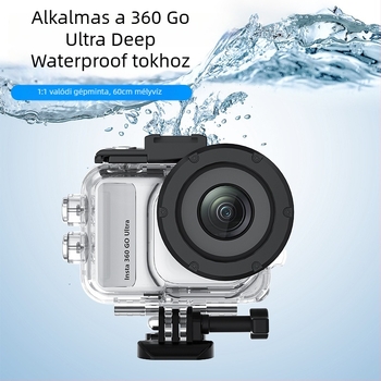 Insta360 GO Ultra átlátszó vízálló védőburkolat, PC+üveg, dobozos csomagolásban, raktáron, logónyomás elérhető