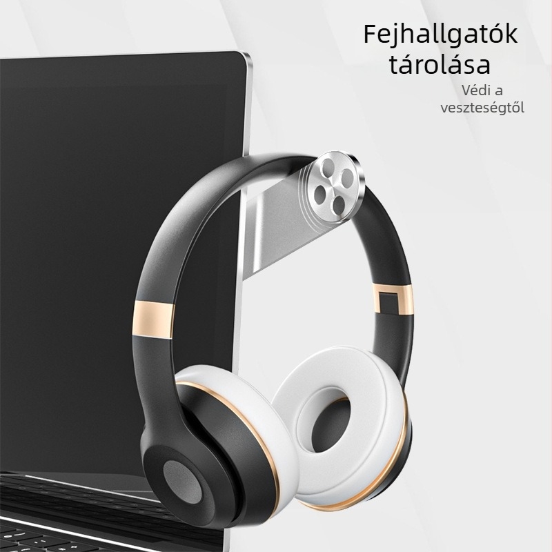Bracket-sp21 laptop állvány, összecsukható, asztali forgatható, mágneses fém tartó; alkalmas notebookokhoz és okostelekhez (Modell Bracket-sp21; Összecsukható; Asztali forgatás; Tömeg 20 g)