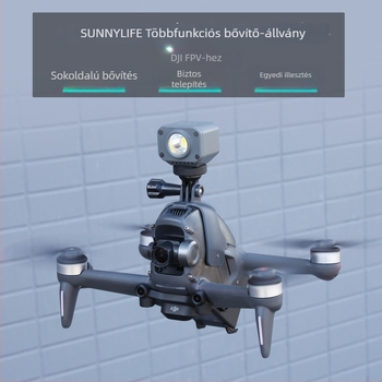 Sunnylife DJI FPV szerelő adapter GoPro Pocket 2-höz, FV-Q9332; anyag: műanyag; logó nyomtatás nélkül; kompatibilis DJI FPV
