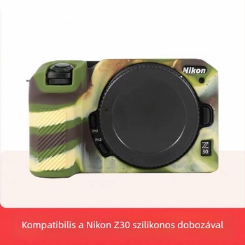 Nikon Z30 szilikon kamera tok, kopásálló, clutch stílusú védő táska tükör nélküli kamerához