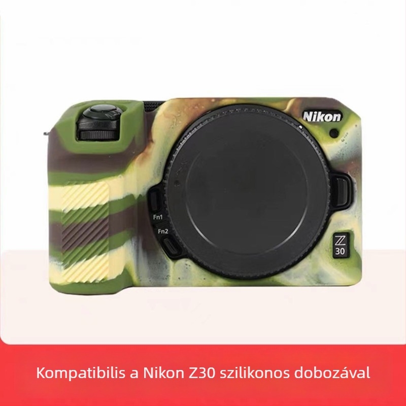Nikon Z30 szilikon kamera tok, kopásálló, clutch stílusú védő táska tükör nélküli kamerához