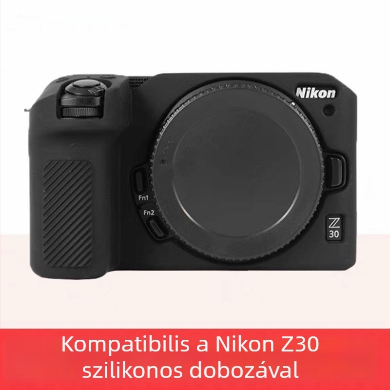 Nikon Z30 szilikon kamera tok, kopásálló, clutch stílusú védő táska tükör nélküli kamerához