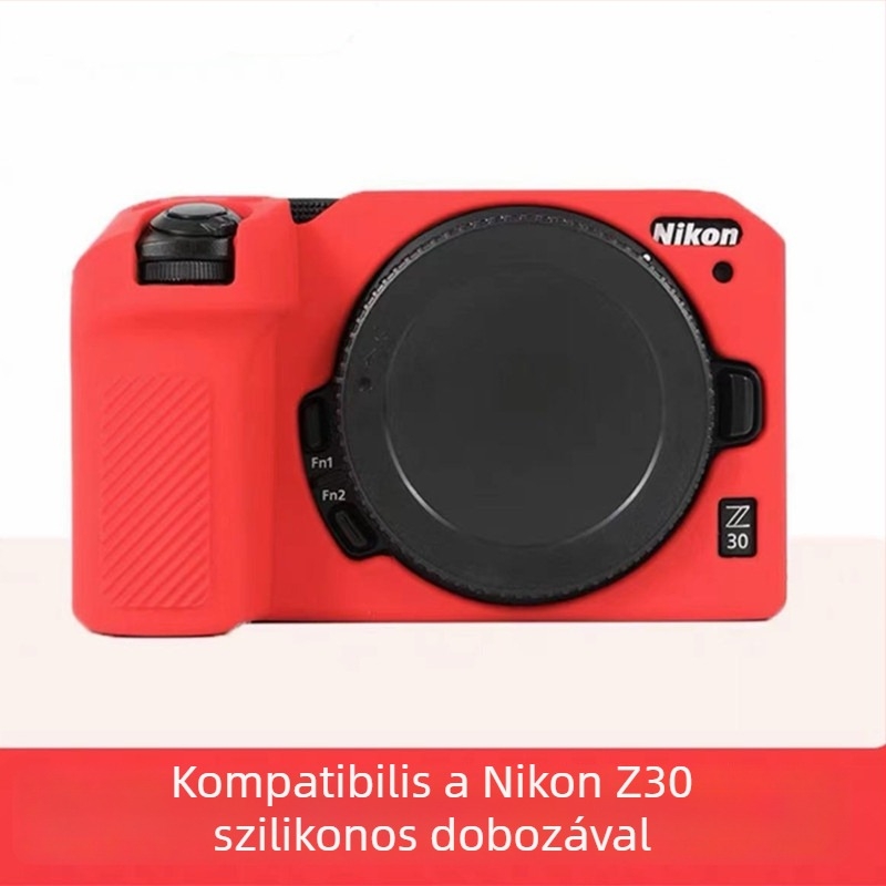 Nikon Z30 szilikon kamera tok, kopásálló, clutch stílusú védő táska tükör nélküli kamerához