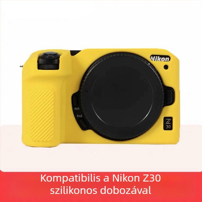 Nikon Z30 szilikon kamera tok, kopásálló, clutch stílusú védő táska tükör nélküli kamerához