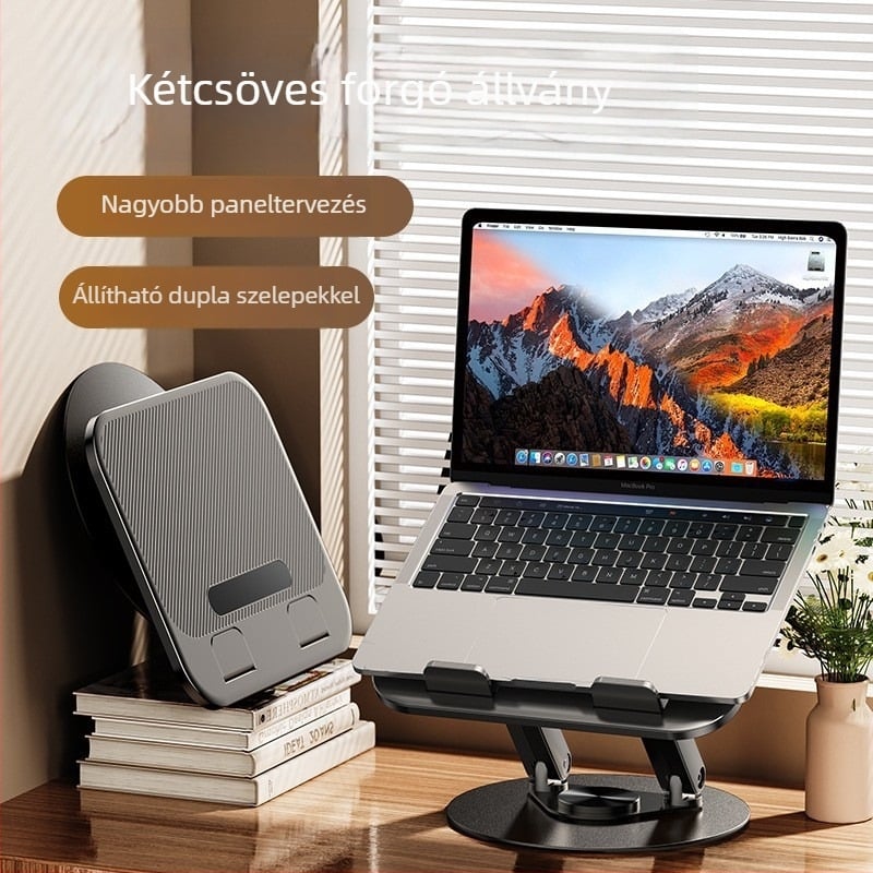 K75 Alumíniumötvözet Forgó Asztali Laptop- és Tabletállvány, 885 g