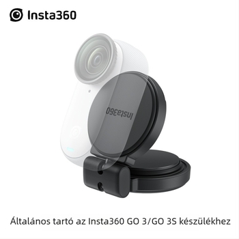 Insta360 GO 3/GO 3S mágneses és ragasztó rögzítő – hordozható ujjkamera-kiegészítő (Modell GO3S-RYT-360; anyagok: szilikon, műanyag, alumíniumötvözet)