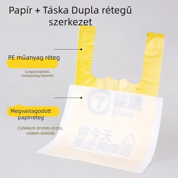 Seven oh kutyaürülék zacskók, mellény-stílus, műanyag, szabályos vastagság
