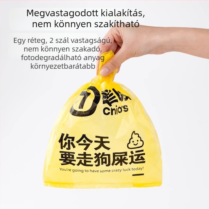 Seven oh kutyaürülék zacskók, mellény-stílus, műanyag, szabályos vastagság