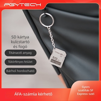 PGYTECH SD Word Wrench Keychain — kamera gyorskioldó eszköz titánacélból