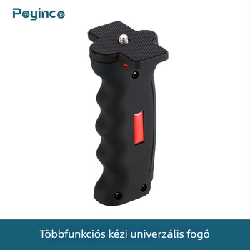 Poyinco PY-095 kézi selfie állvány kamerákhoz — műanyag kivitel; súly 0,08 kg; 2021-ben került piacra.