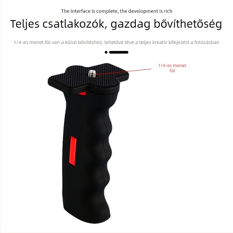 Poyinco PY-095 kézi selfie állvány kamerákhoz — műanyag kivitel; súly 0,08 kg; 2021-ben került piacra.