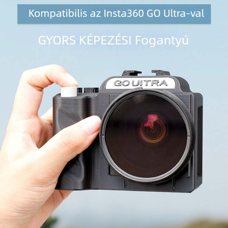 Strange Leaves: Insta360 Go Ultra kézben tartható tartó UV-lencsével, műanyag test