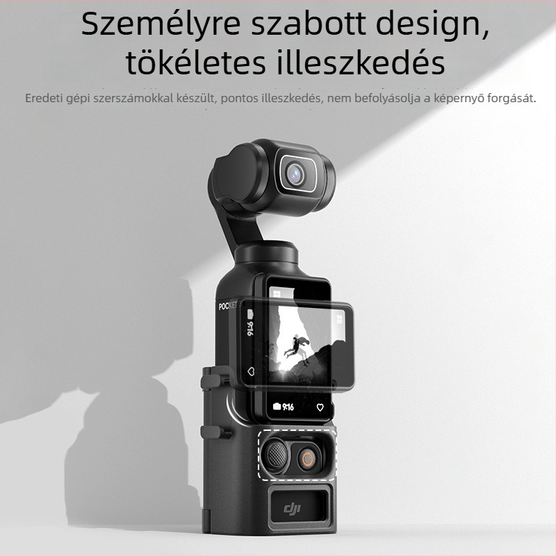 TELESIN DJI Pocket 3 bővítő konzol – alumínium ötvözet + nylon, többfunkciós bővítő keret hideg cipővel