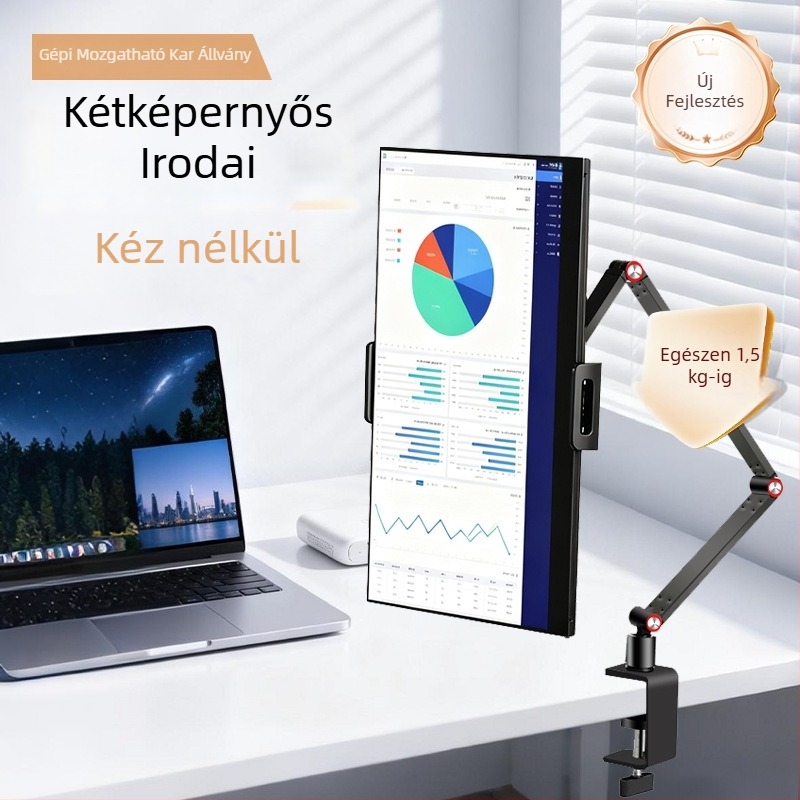 Clip-on tabletás tartó, összecsukható és forgó kivitel, modell Bx-s07b3, tömeg 950 g