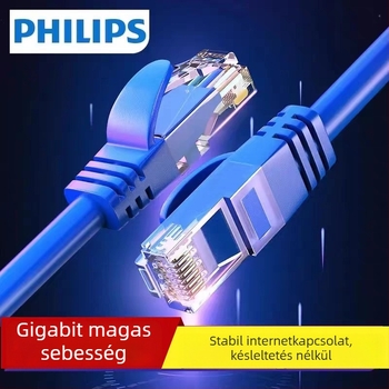 Cat6 Gigabit hálózati kábel RJ-45 belső használatra routerekhez