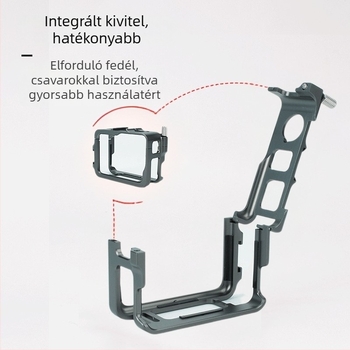 Alumínium ötvözet védőkeret Insta360 Ace/Ace Pro/Ace Pro 2-höz metsz Rabbit Cage-szel, Modell XY-ACE2-AL; Tartalmaz GoPro interfész, Kulcs, Csavarok; Személyre szabható logó