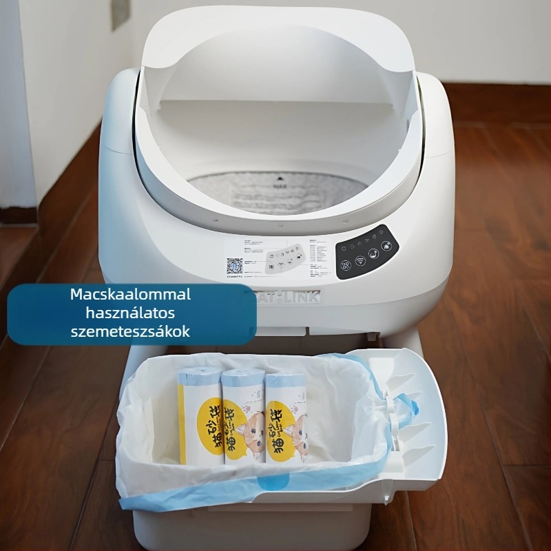 Catlink Fat Baby macskaalomtálca húzószsinóros, vastagított ürítésre szolgáló zacskók