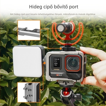 Insta360 Ace Pro 2-hoz alumínium ötvözetből készült védőkeret — Fém Rabbit Cage, 83,8 g, Termékkód AC2002, Kiadás: 2024