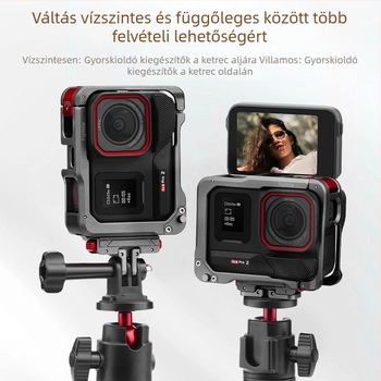 Insta360 Ace Pro 2-hoz alumínium ötvözetből készült védőkeret — Fém Rabbit Cage, 83,8 g, Termékkód AC2002, Kiadás: 2024