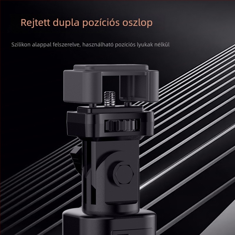 H100 tápegység kézben tartó világítással a kamera számára – ABS tokozás, 600 g, kézi tartó kültéri fotózáshoz, energiaelem