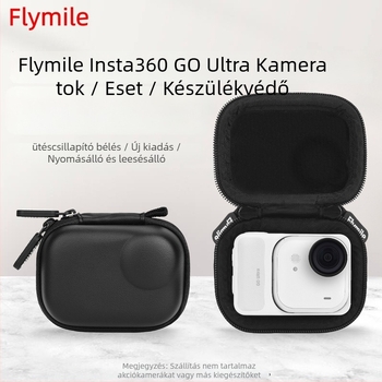 Flymile Insta360 Go Ultra hordtáska – kompakt hordtáska a főegységhez és tartozékokhoz (Márka: Flymile; Kompatibilitás: Insta360 Go Ultra; Típus: Hordtáska; Cél: Tárolás)