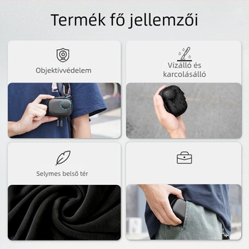 Flymile Insta360 Go Ultra hordtáska – kompakt hordtáska a főegységhez és tartozékokhoz (Márka: Flymile; Kompatibilitás: Insta360 Go Ultra; Típus: Hordtáska; Cél: Tárolás)